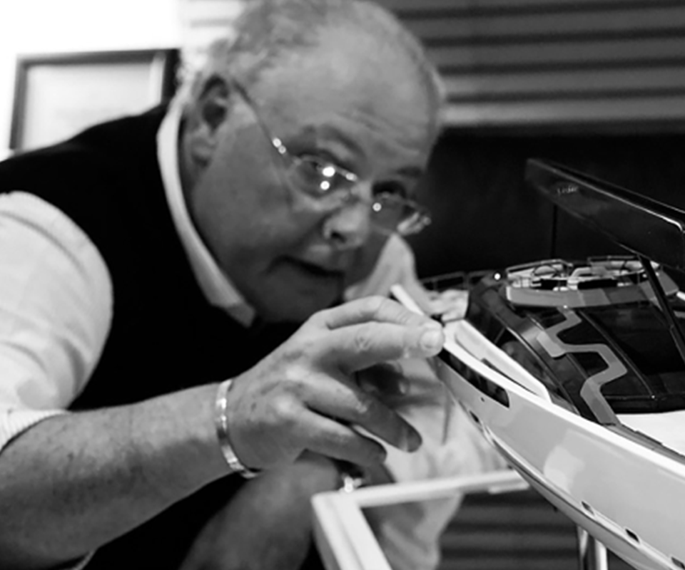 Man focusing on the details