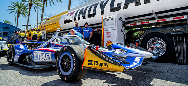 Prep and inspection of an F1 car from Meyer Shank