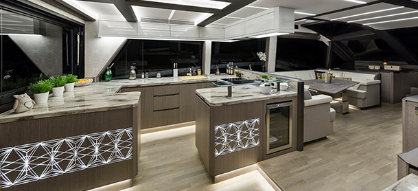 Galeon 640 Fly interior view