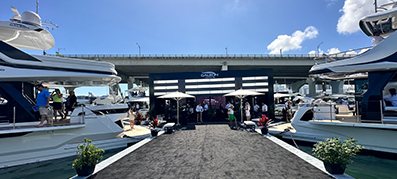 Galeon at the Miami international boat show 