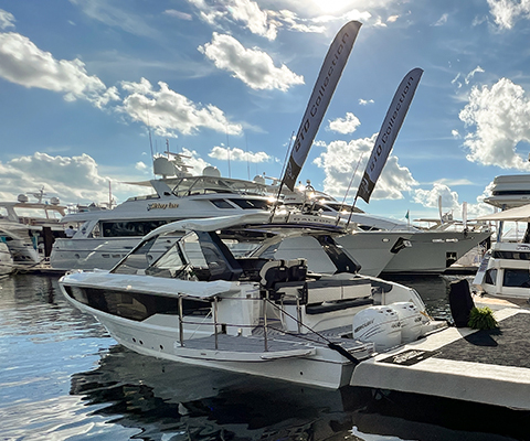 Galeon Yacht At The Fort Lauderdale International Boat Show